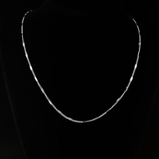 Dainty Silver Chain Necklace - Sabrina