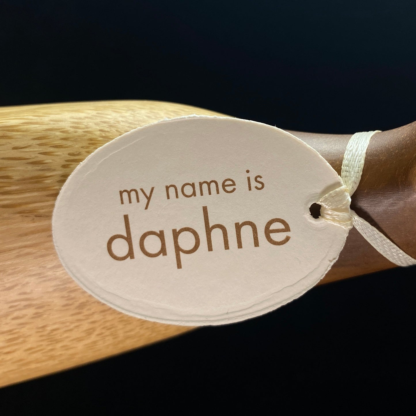 Daphne - Hand-carved and Hand-painted Bamboo Duck with Polka