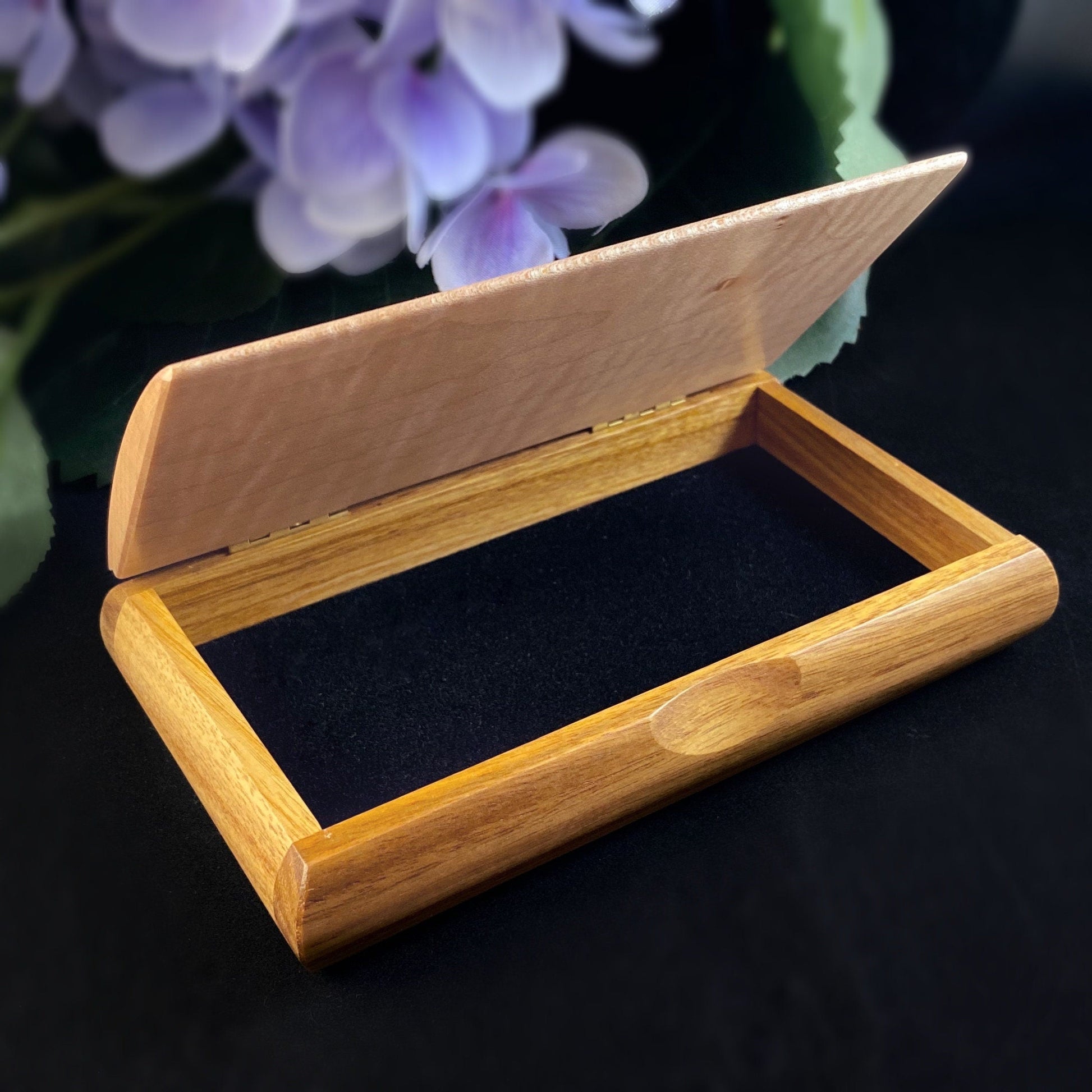 Dare to Dream Quote Box, Handmade Wooden Box with Curly Maple and Canary Wood, Made in USA