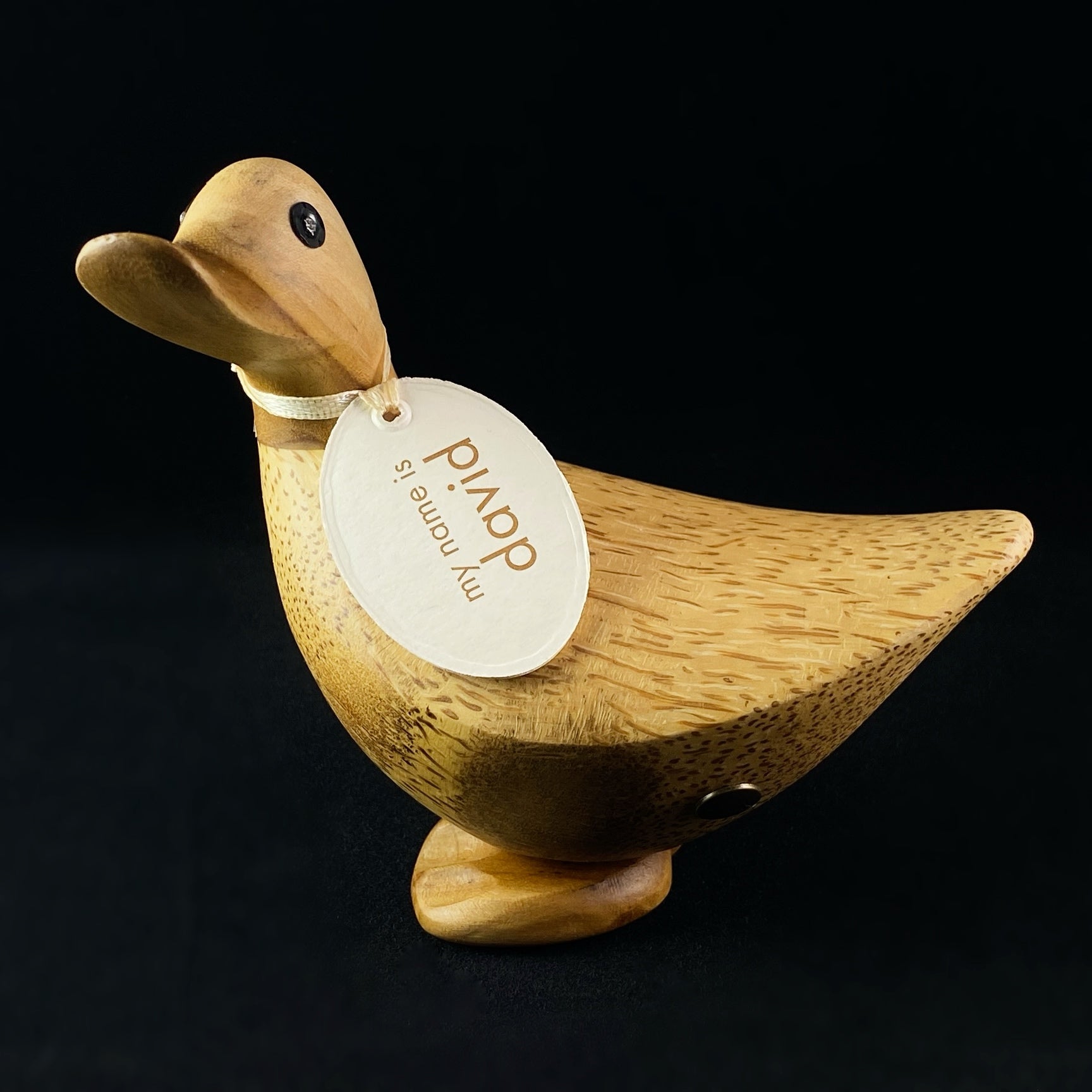 David - Hand-carved and Hand-painted Bamboo Duck