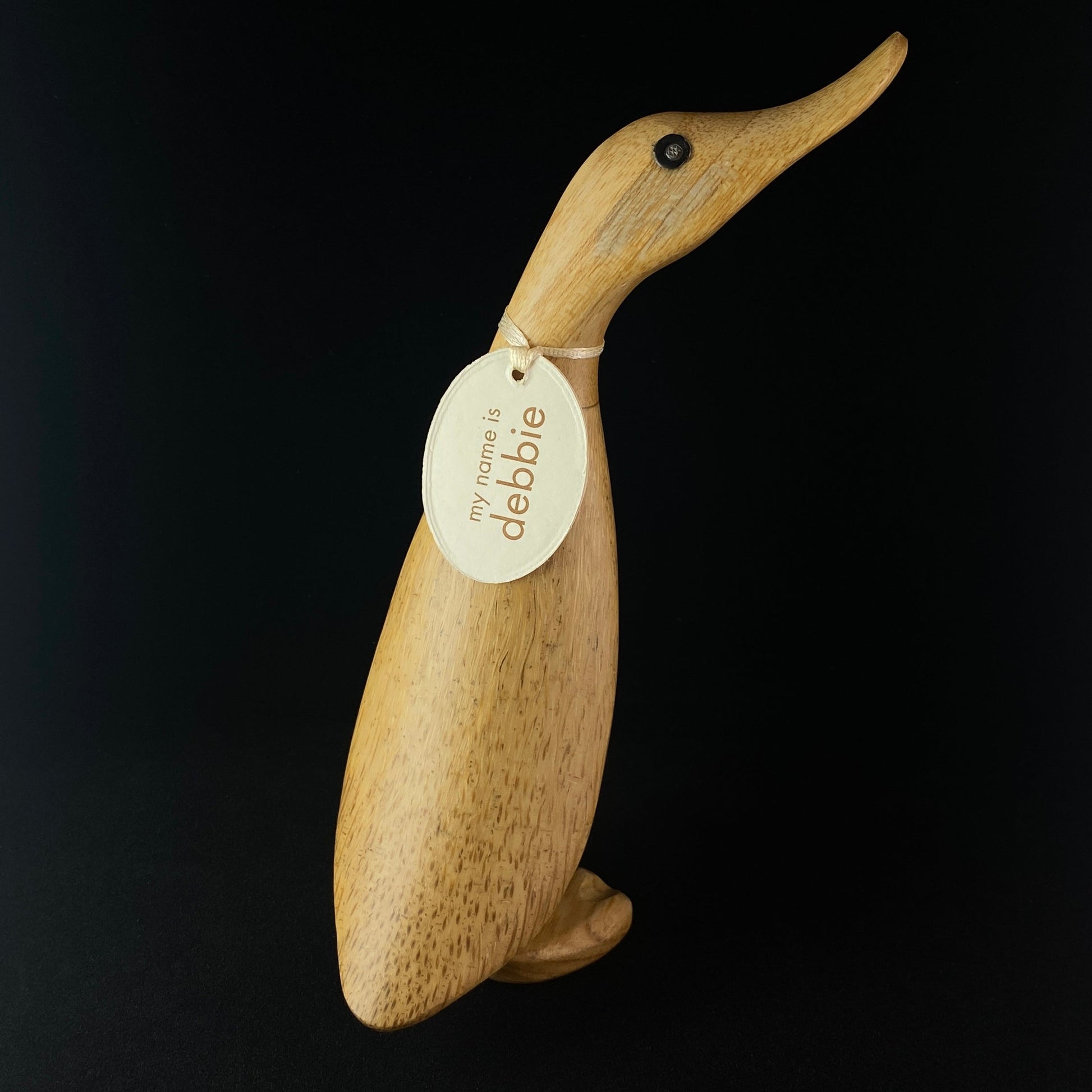 Debbie - Hand-carved and Hand-painted Bamboo Duck