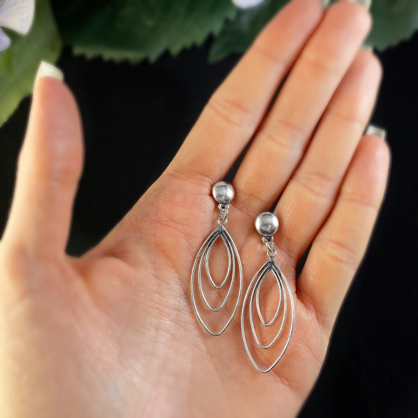 Delicate Silver Post Earrings - Handmade Nickel Free Ulla Jewelry