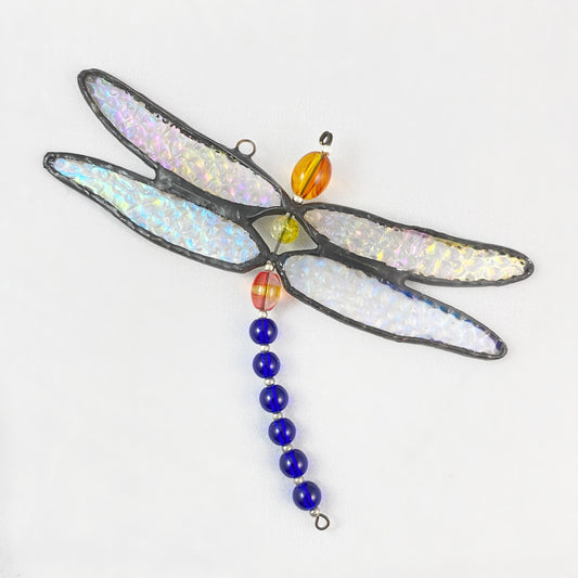 Dragonfly Ornament/Sun Catcher - Stained Glass Dragonfly