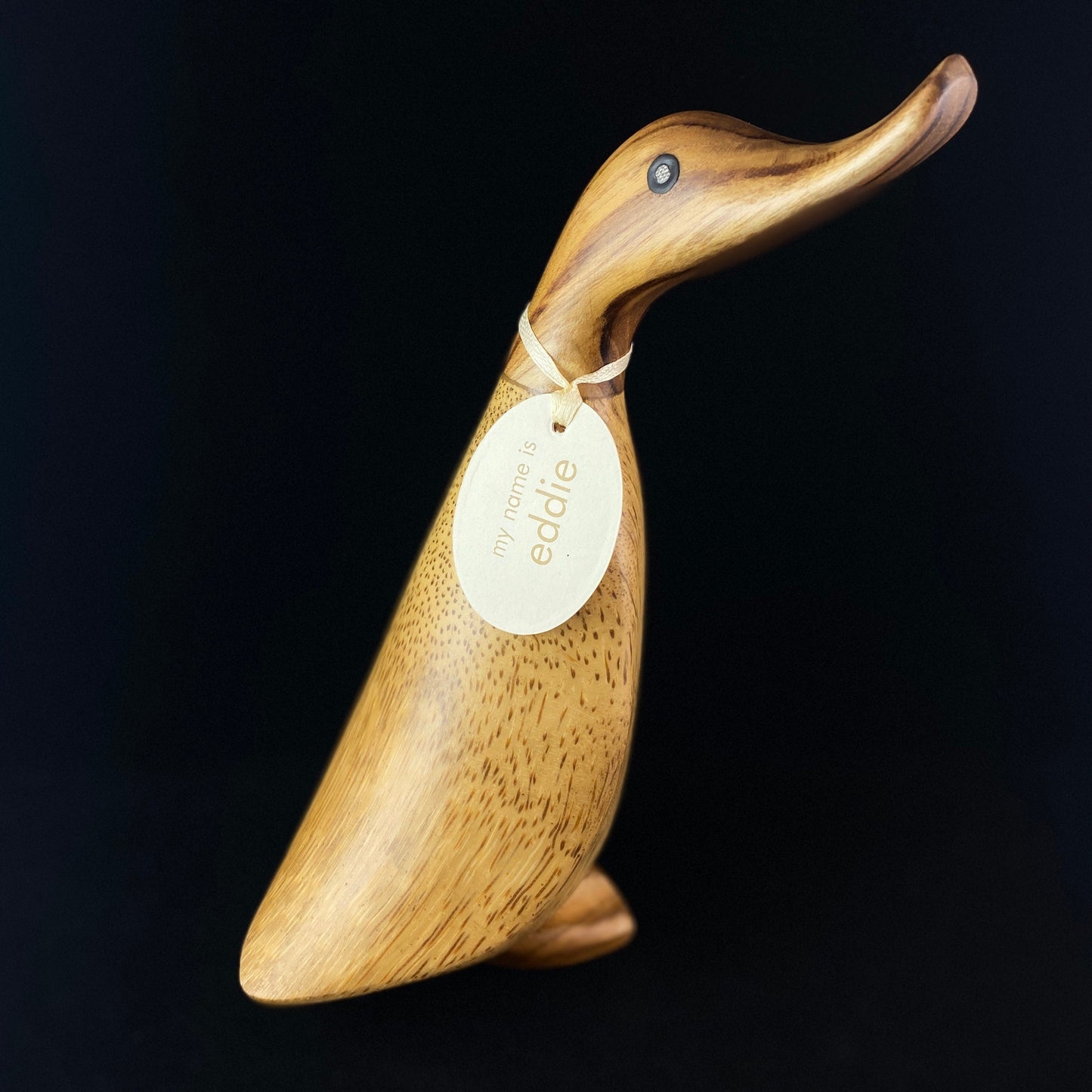 Eddie - Hand-carved and Hand-painted Bamboo Duck