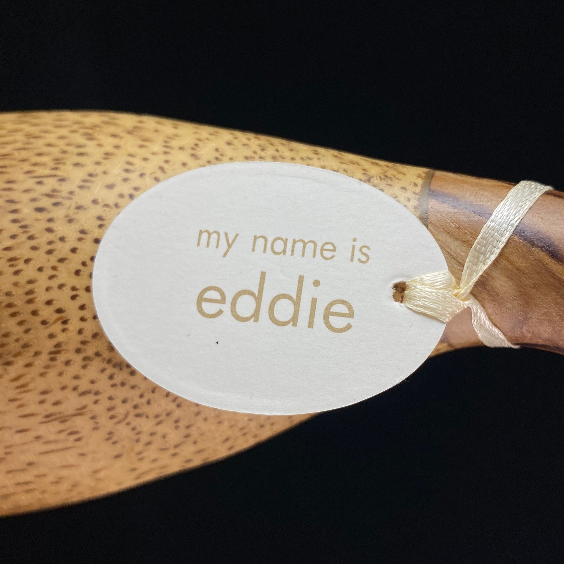 Eddie - Hand-carved and Hand-painted Bamboo Duck