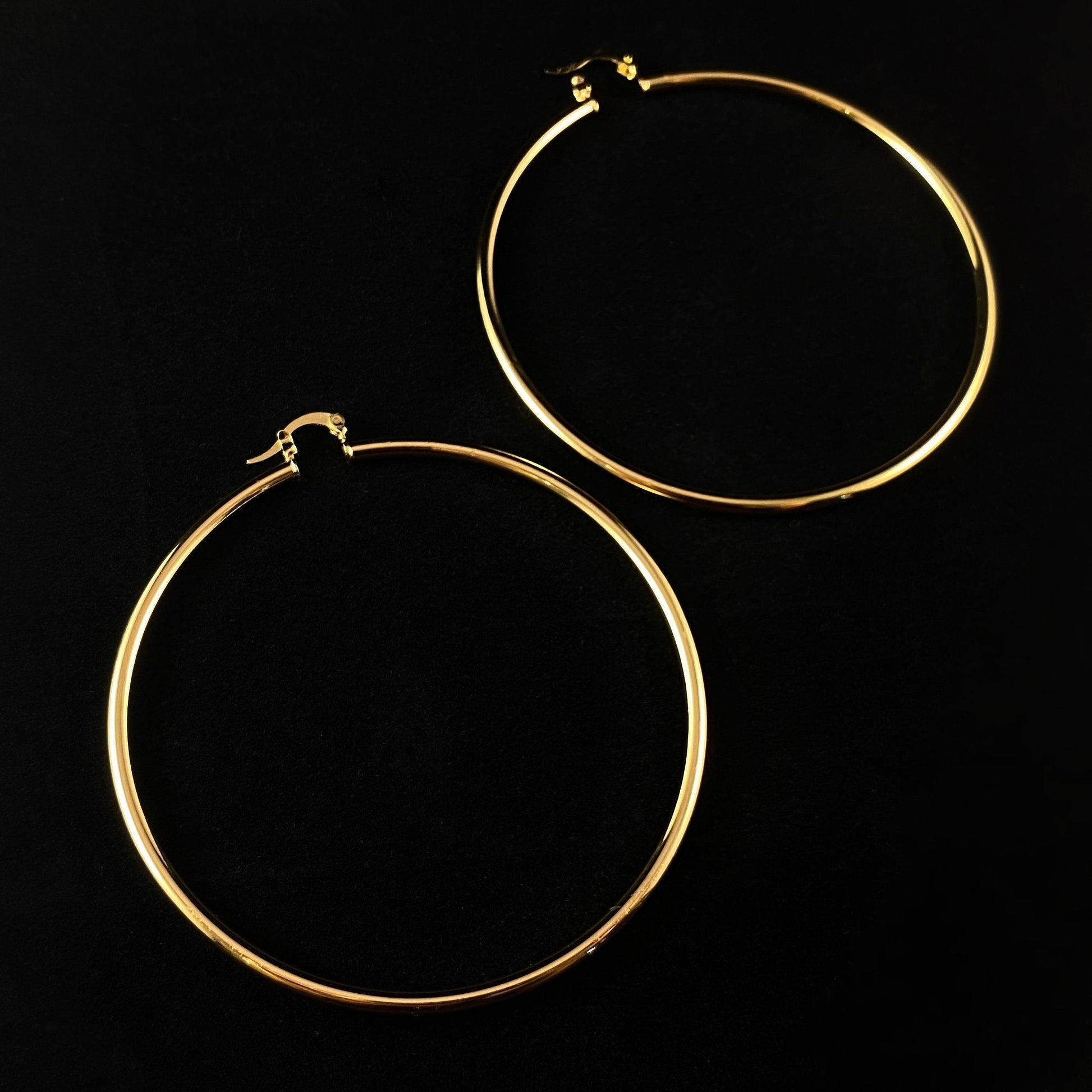 Extra Large Gold Hoop Earrings - Big City