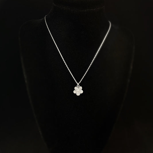 Flower Swarovski Crystal Pendant Necklace, Clear - La Vie Parisienne by Catherine Popesco
