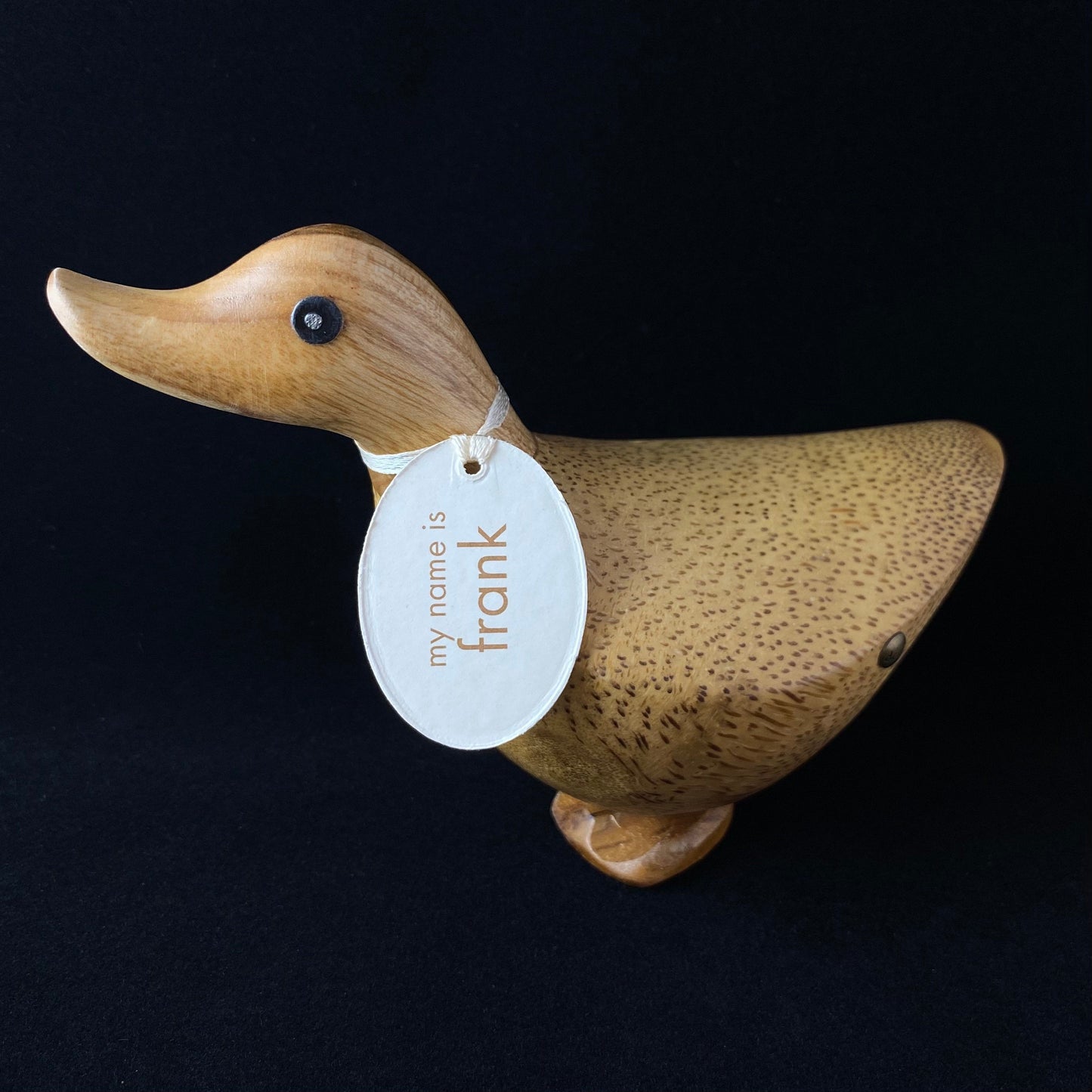 Frank - Hand-carved and Hand-painted Bamboo Duck