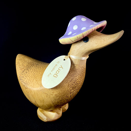 Gary - Hand-carved and Hand-painted Bamboo Duck