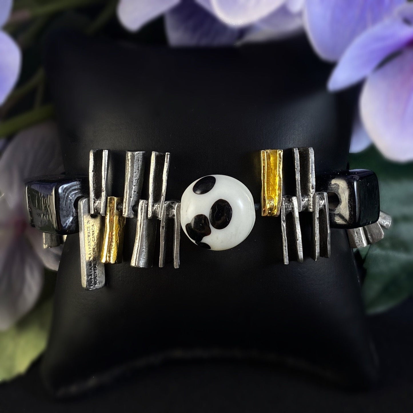 Geometric Beaded Bracelet - Handmade in Canada, Anne-Marie Chagnon Jewelry