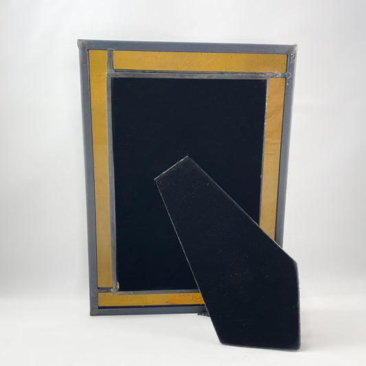 Glass Easel Back 4x6 Picture Frame - Antique Brown