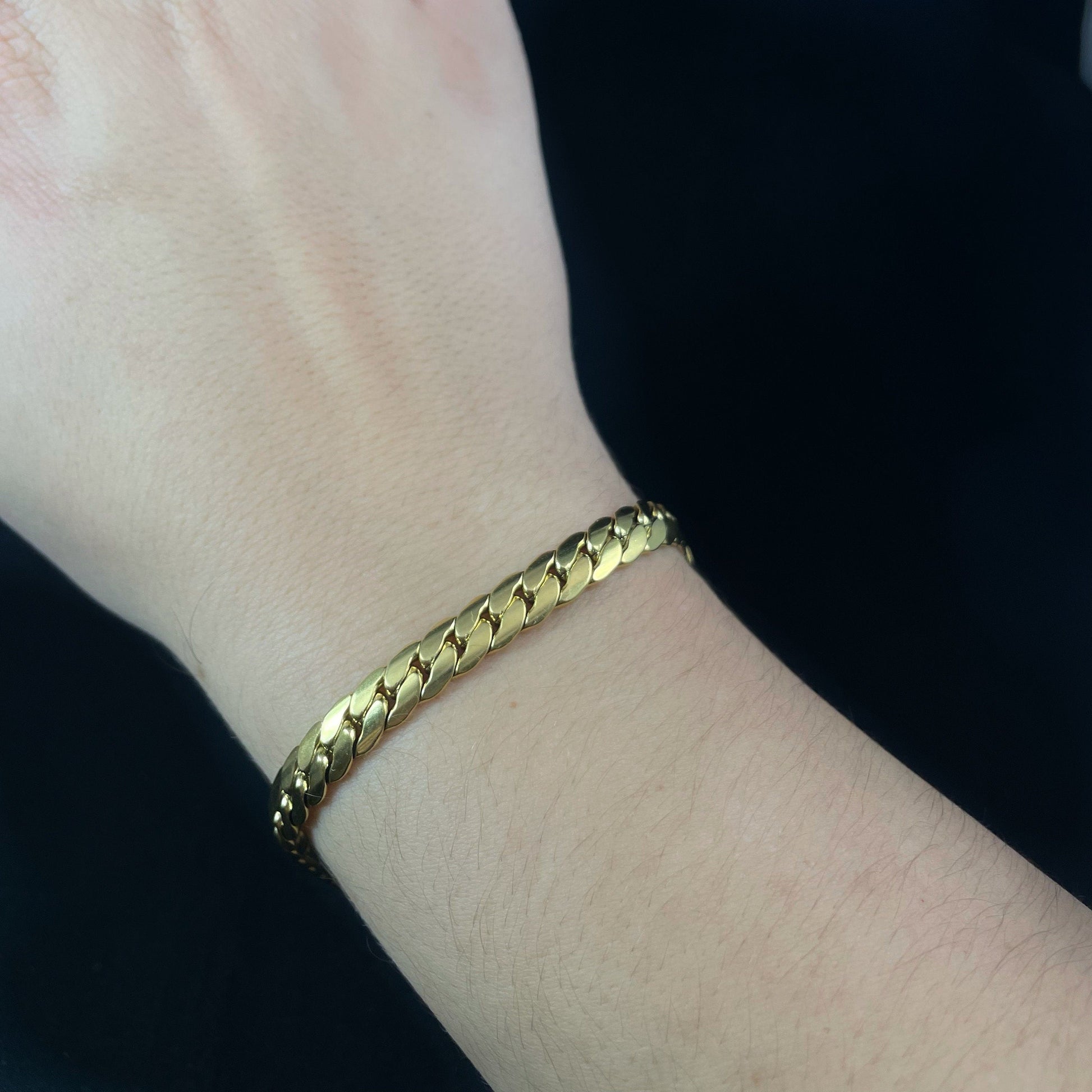 Gold Chain Link Bracelet - Handmade in Spain