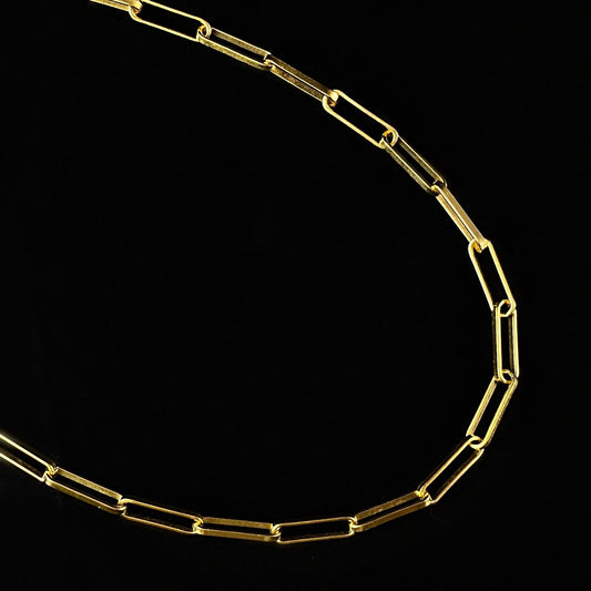 Gold Chain Link Necklace - La Vie Parisienne by Catherine Popesco