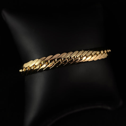 Gold Everyday Simple Bracelet - Herringbone 1920s