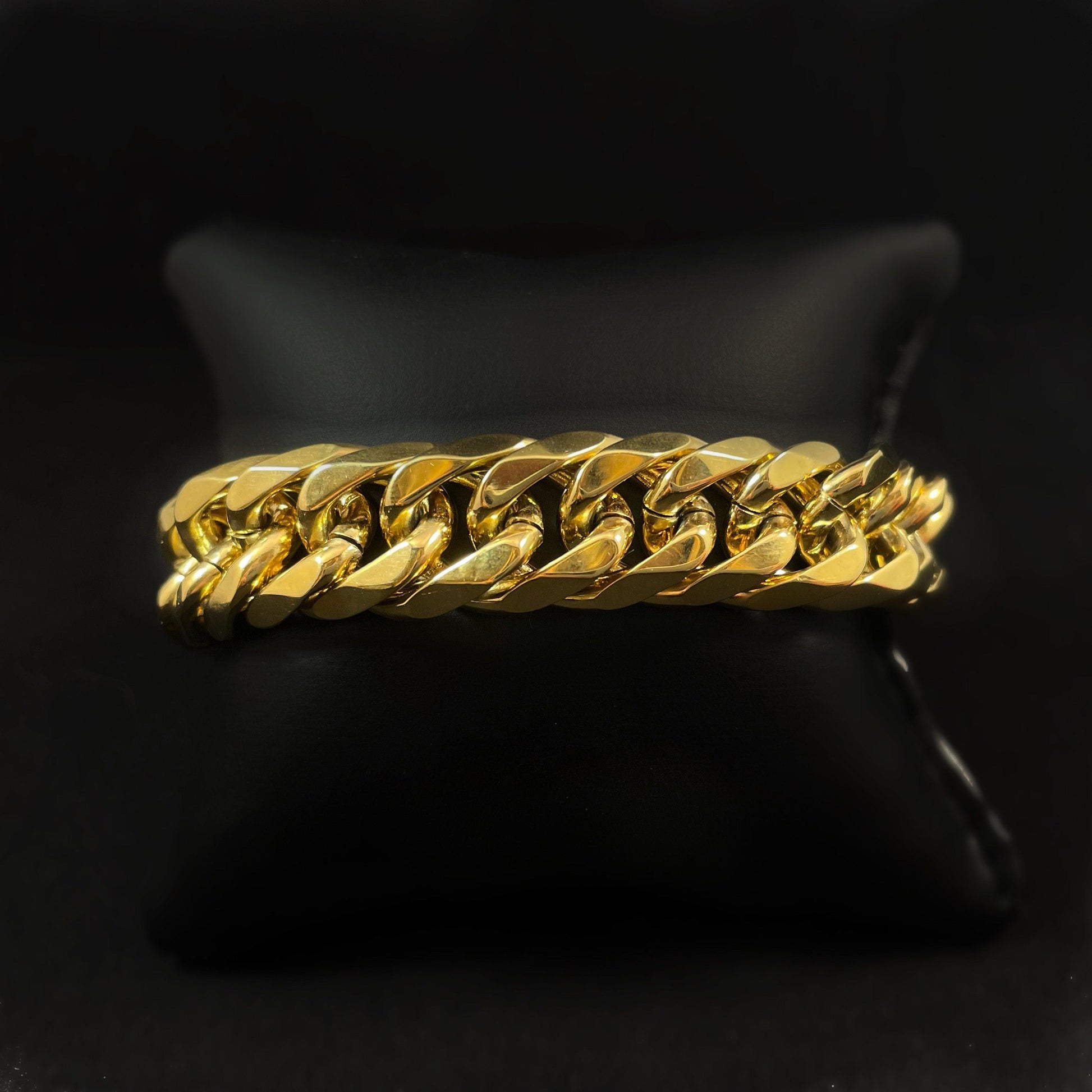 Gold Thick Chain Link Bracelet - Handmade in Spain
