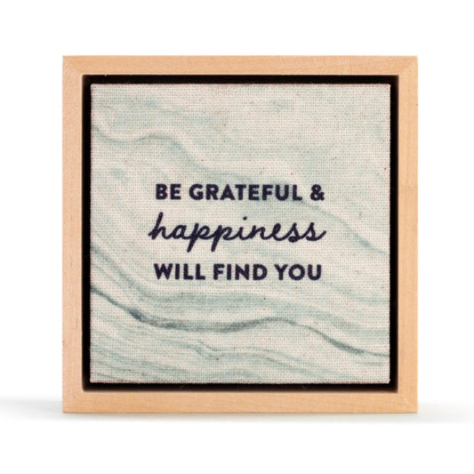 Grateful Happiness - Shelf/Wall Art Plaque