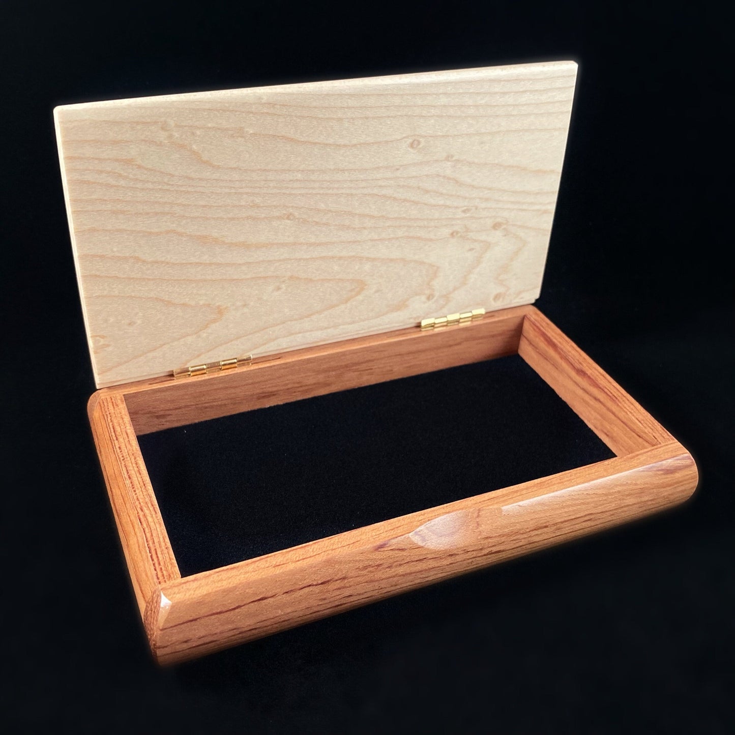 Great Lakes Handmade Wooden Box - Birdseye Maple and Bubinga