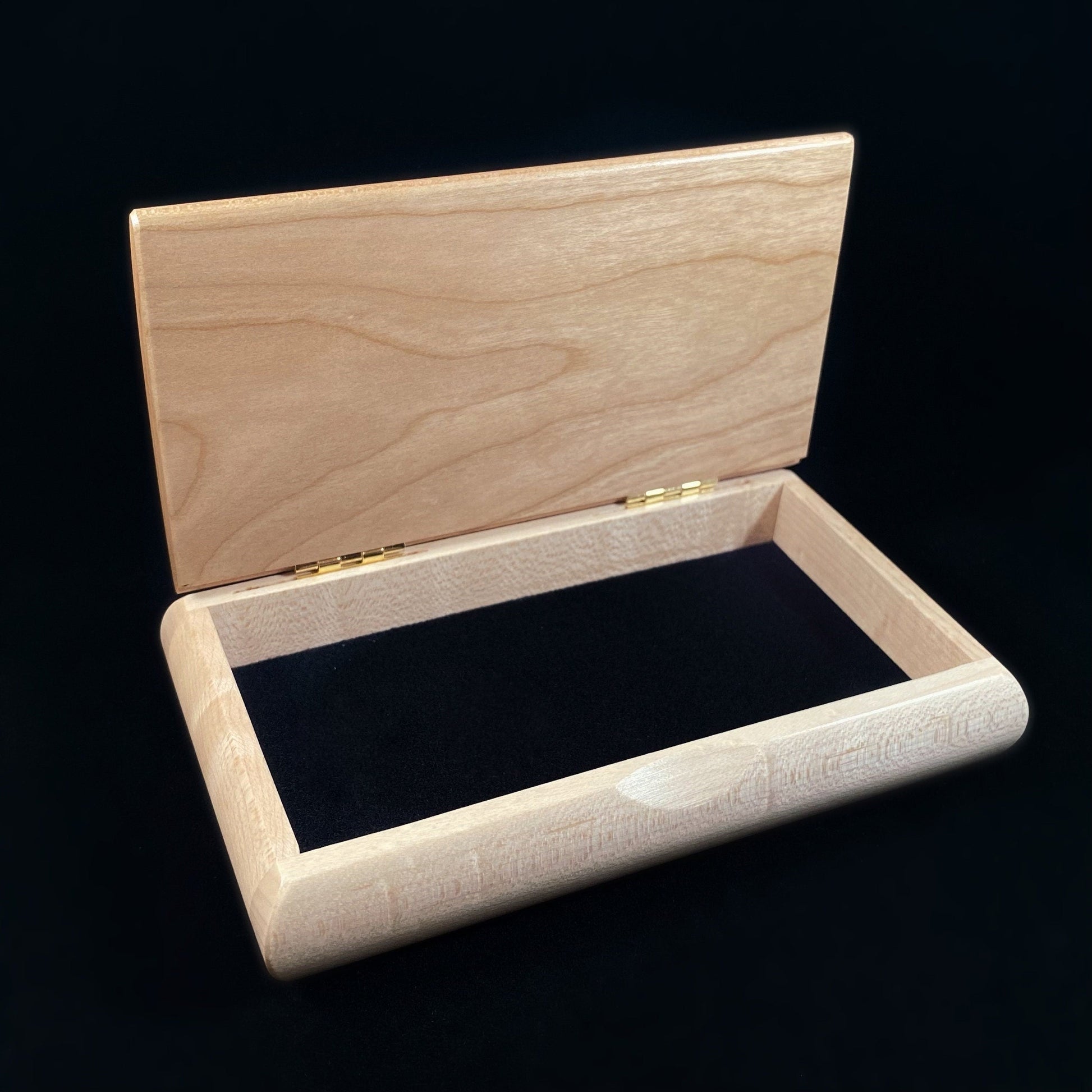 Great Lakes Handmade Wooden Box - Birdseye Maple and Cherry, Made in USA