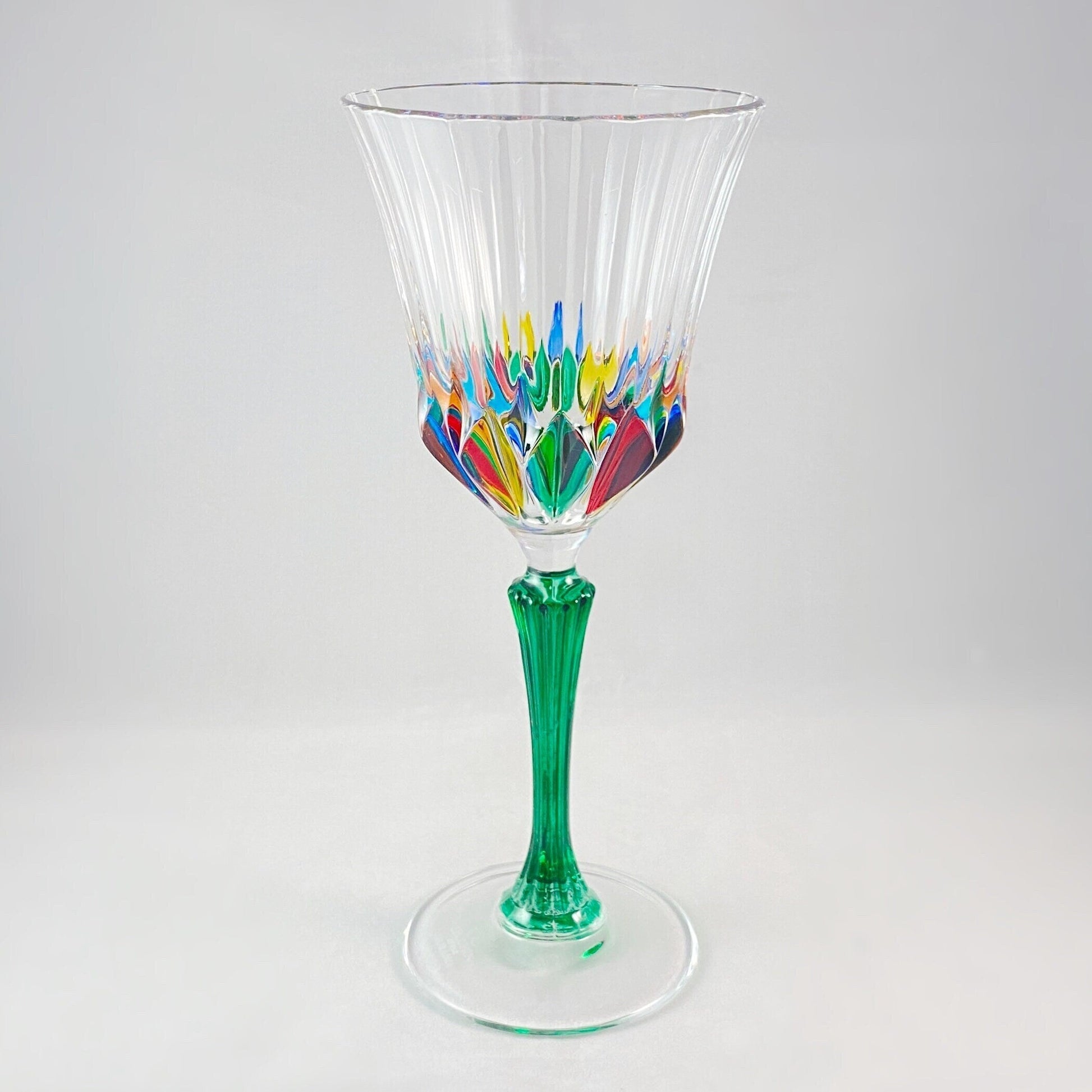 Adagio Wine Glass - MG Venetian Crystal (Colors)