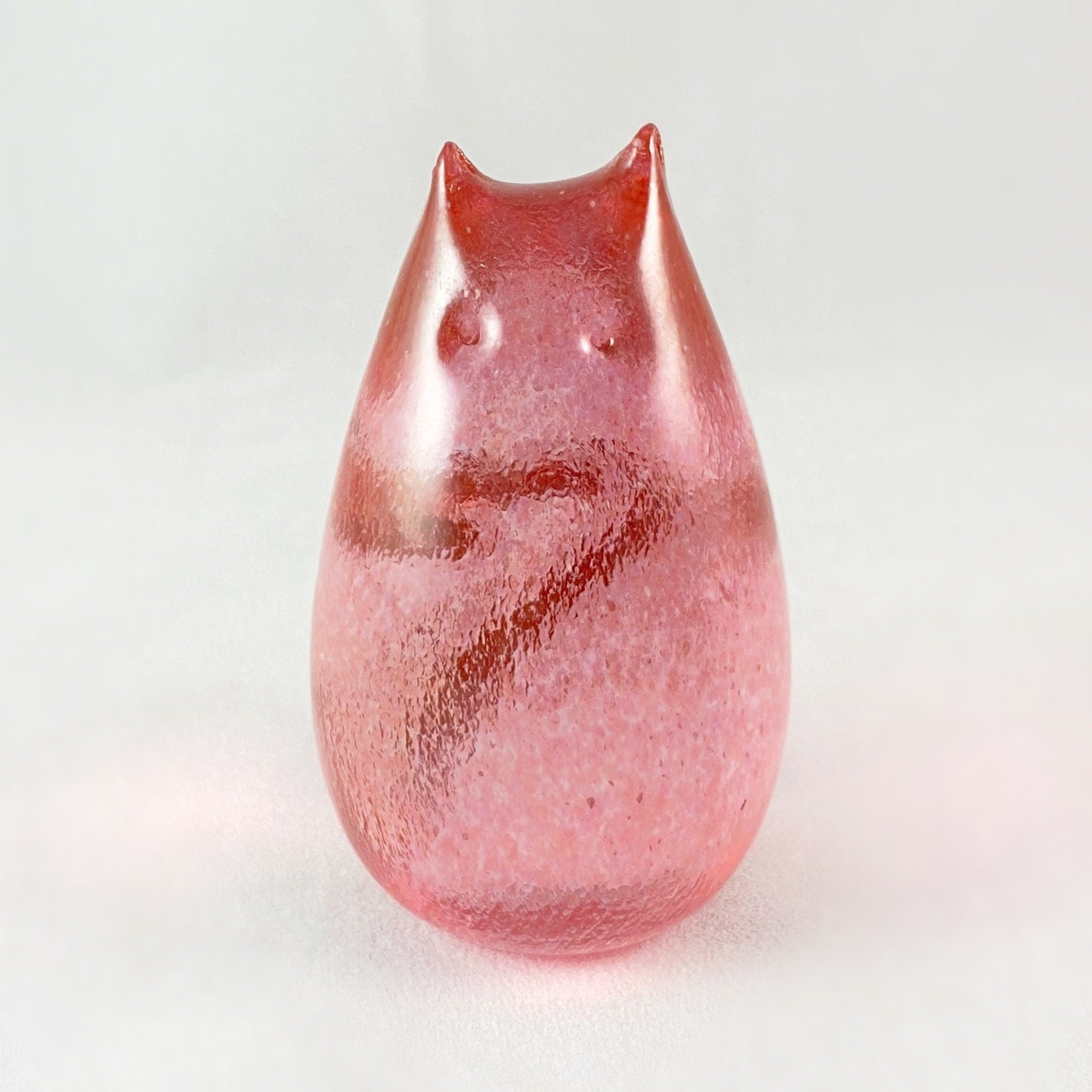 Hand Blown Glass Kitty Cat, #2 - Unique Decor, Made in USA