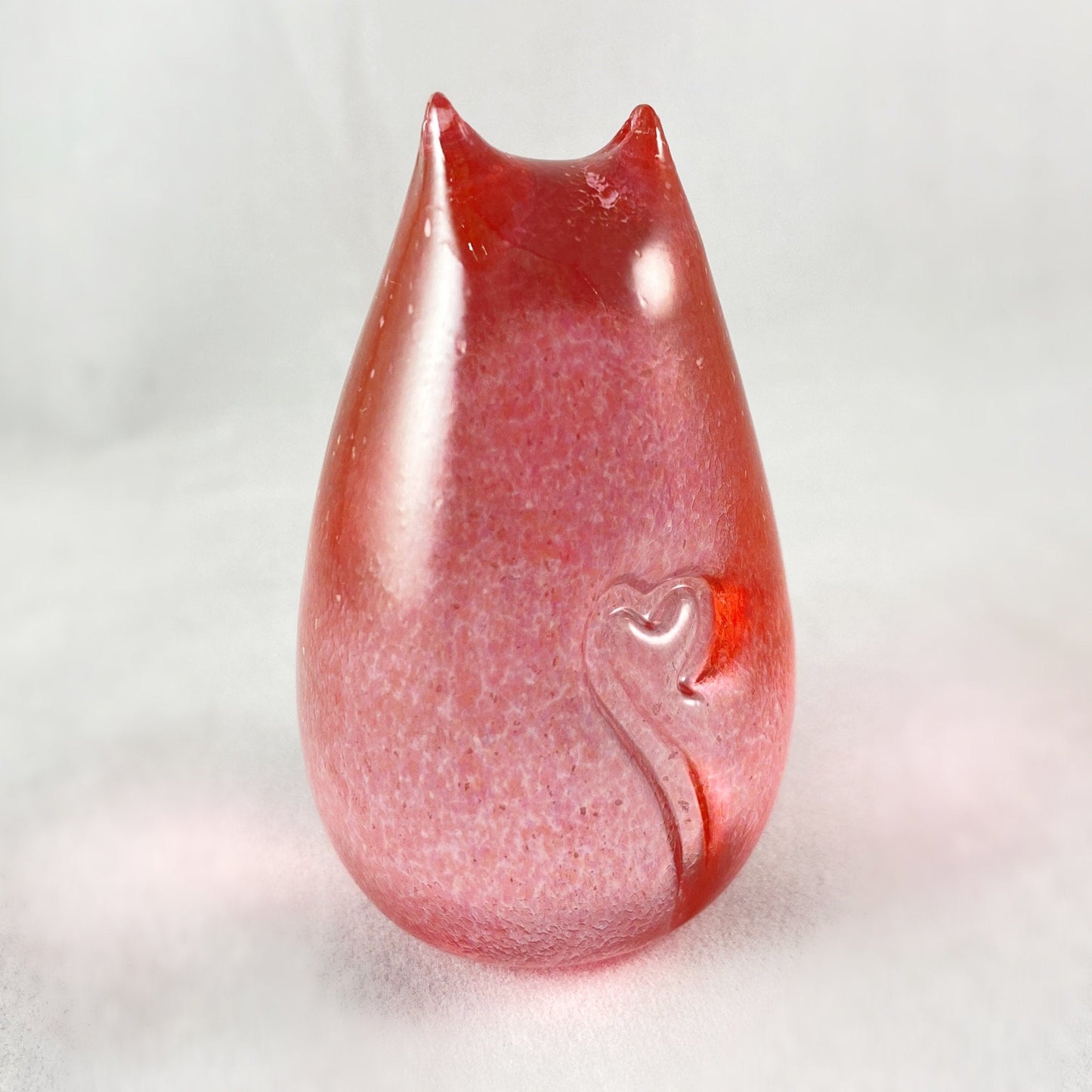 Hand Blown Glass Kitty Cat, #2 - Unique Decor, Made in USA