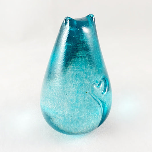 Hand Blown Glass Kitty Cat, #6 - Unique Decor, Made in USA