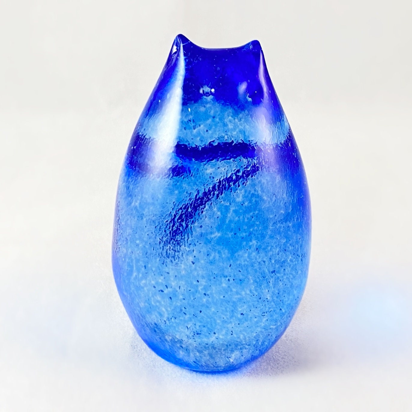 Hand Blown Glass Kitty Cat, #8 - Unique Decor, Made in USA