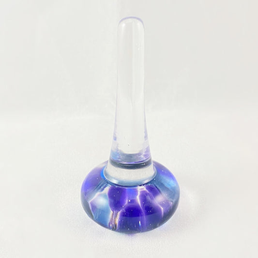Hand Blown Glass Ring Holder, #13 - Unique Jewelry Storage, Made in USA