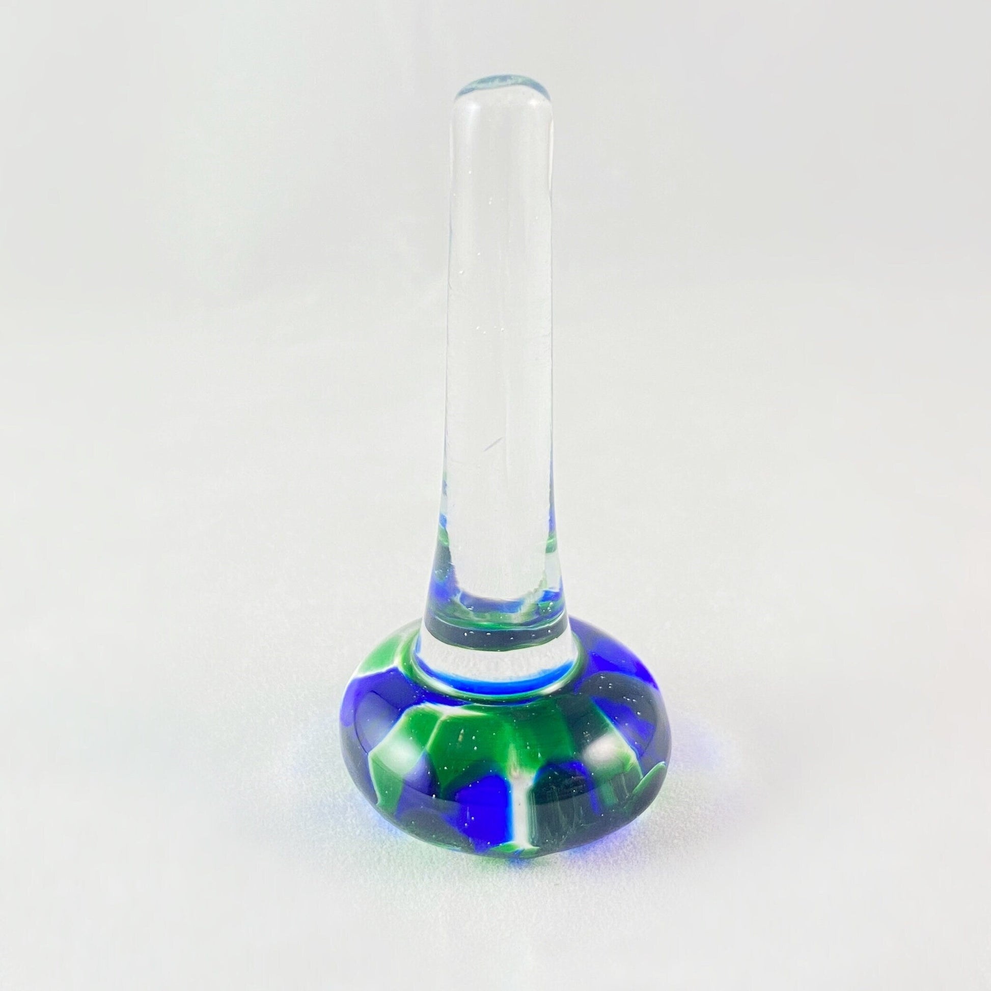 Hand Blown Glass Ring Holder #5 Unique Jewelry Storage Made in