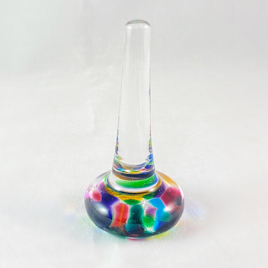 Hand Blown Glass Ring Holder, #6 - Unique Jewelry Storage, Made in USA