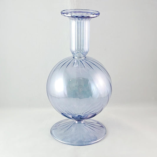 Hand Blown Glass Vase - Light Blue