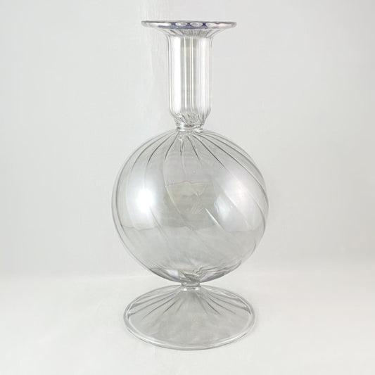 Hand Blown Glass Vase - Smoky