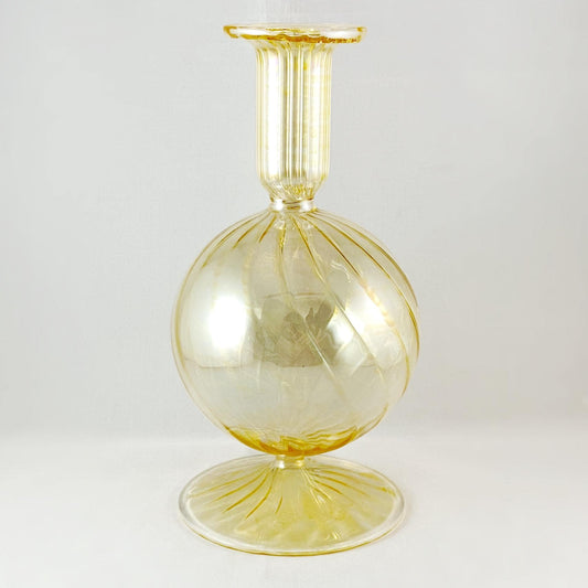 Hand Blown Glass Vase - Yellow