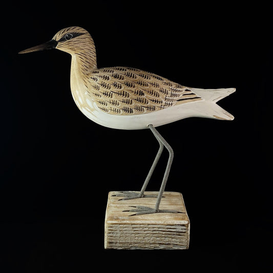 Hand Carved, Hand-painted Wooden Sandpiper