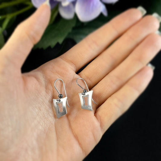 JR Franco Handmade Aluminum Small Geometric Earrings Hypoallergenic Lightweight