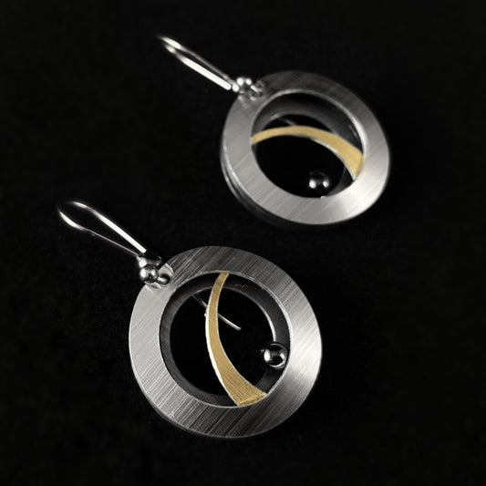 JR Franco Handmade Aluminum Circle Earrings Hypoallergenic Lightweight