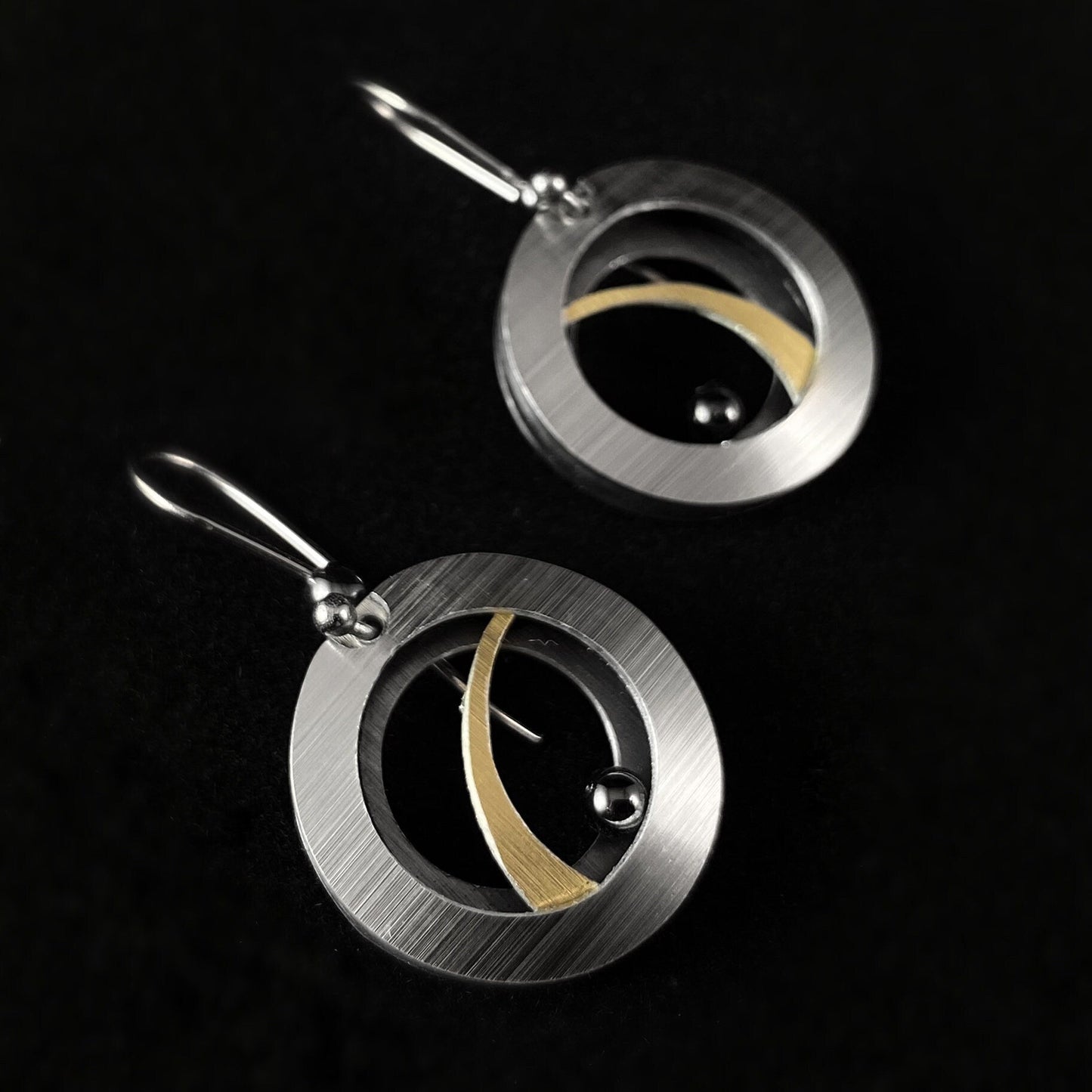 JR Franco Handmade Aluminum Circle Earrings Hypoallergenic Lightweight