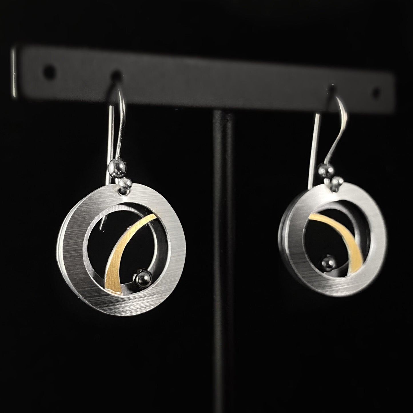 JR Franco Handmade Aluminum Circle Earrings Hypoallergenic Lightweight