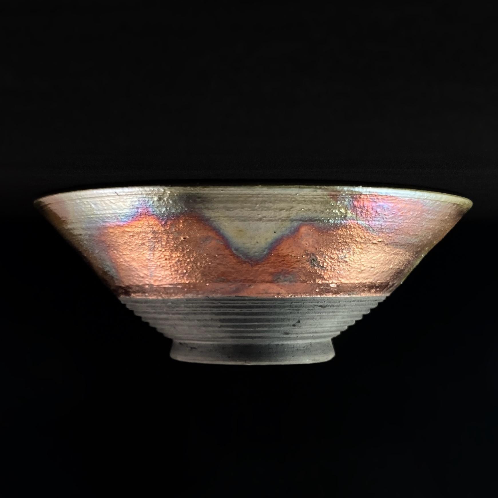 Handmade Annie Bowl, Raku Art Pottery, Decorative Pottery