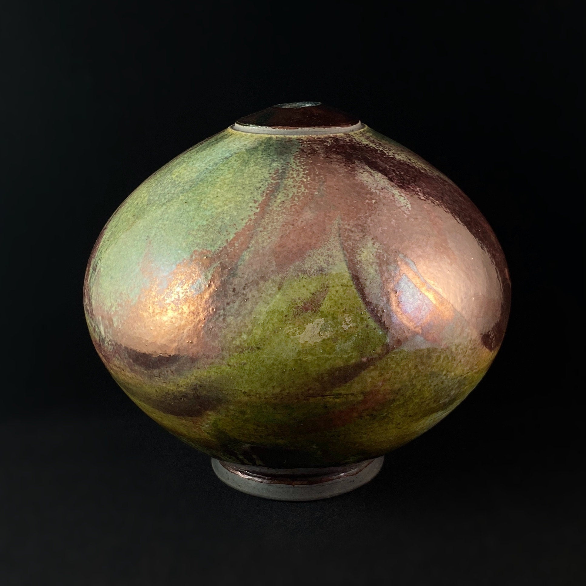 Handmade Aria Vase, Raku Art Pottery, Decorative Pottery