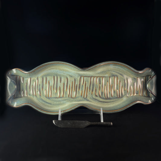 Handmade Baguette Tray, Functional and Decorative Pottery
