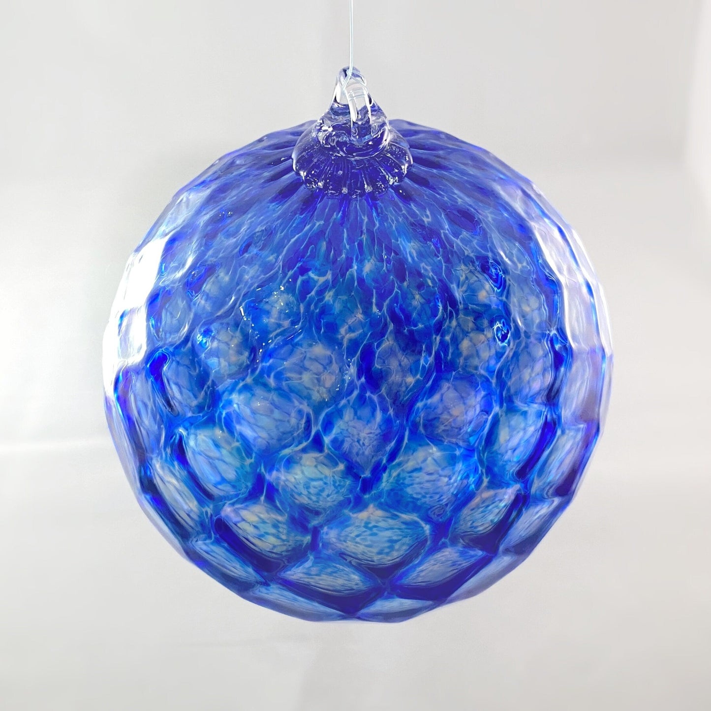 Handmade Glass Friendship Ball, #A - Blue