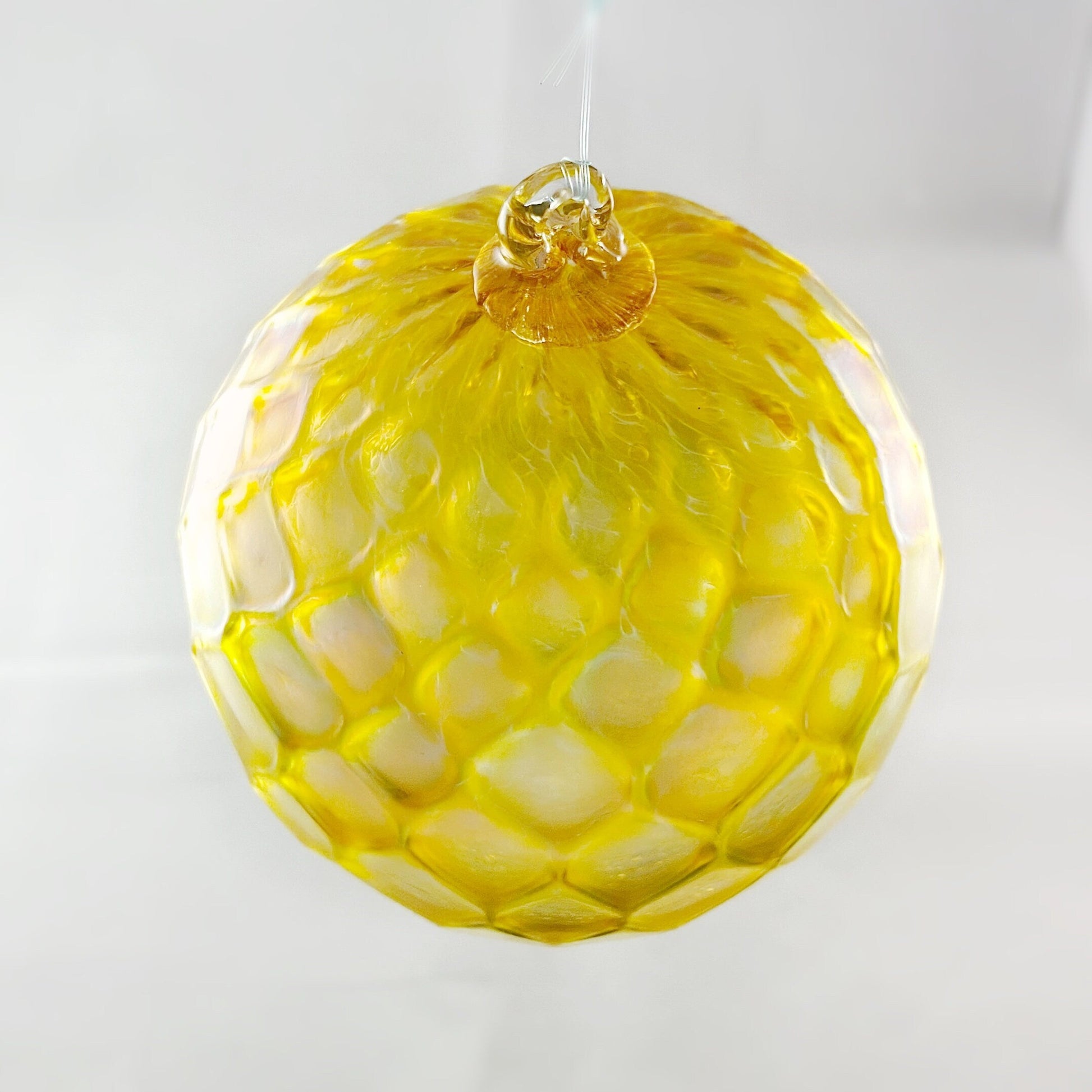 Handmade Glass Friendship Ball - Yellow
