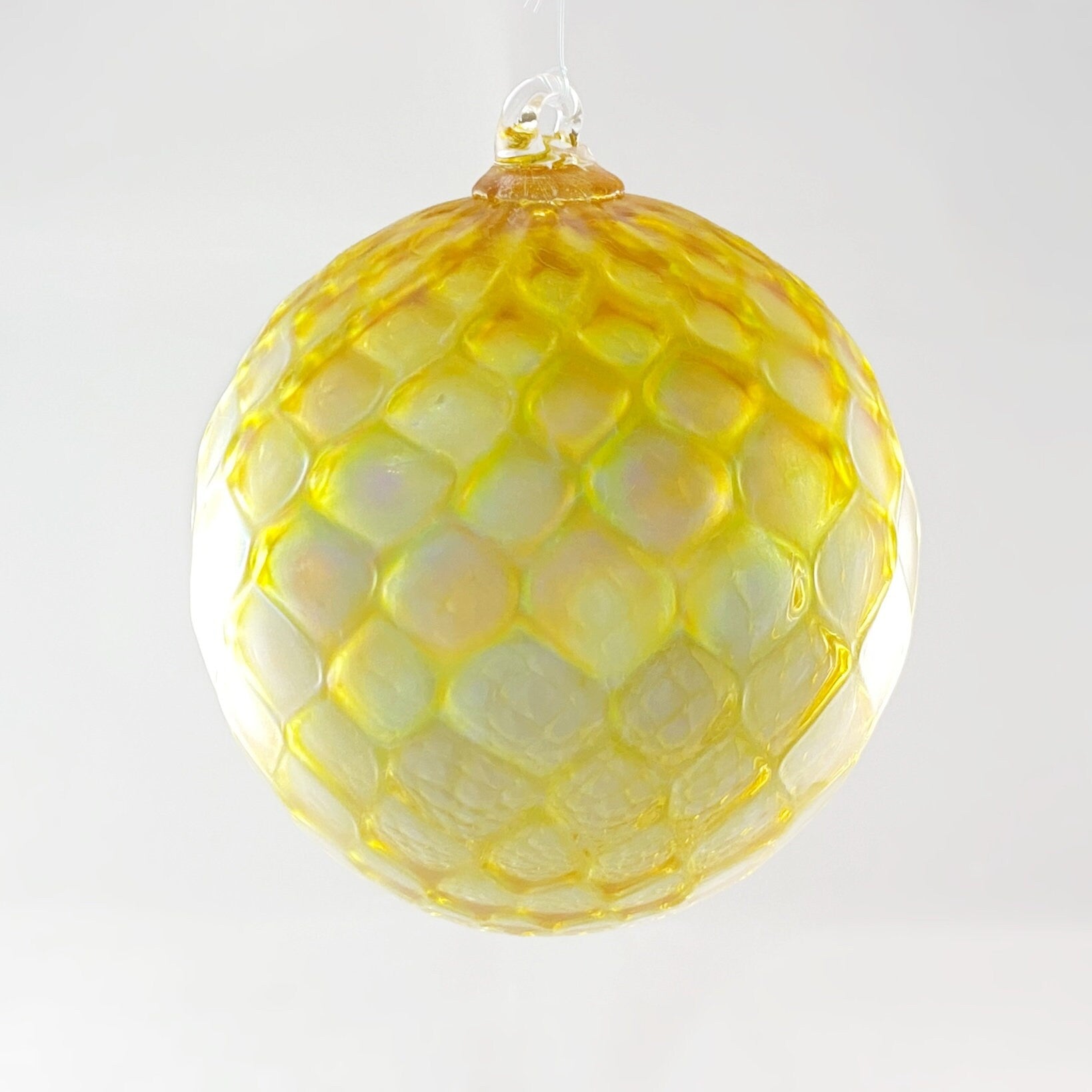 Handmade Glass Friendship Ball - Yellow