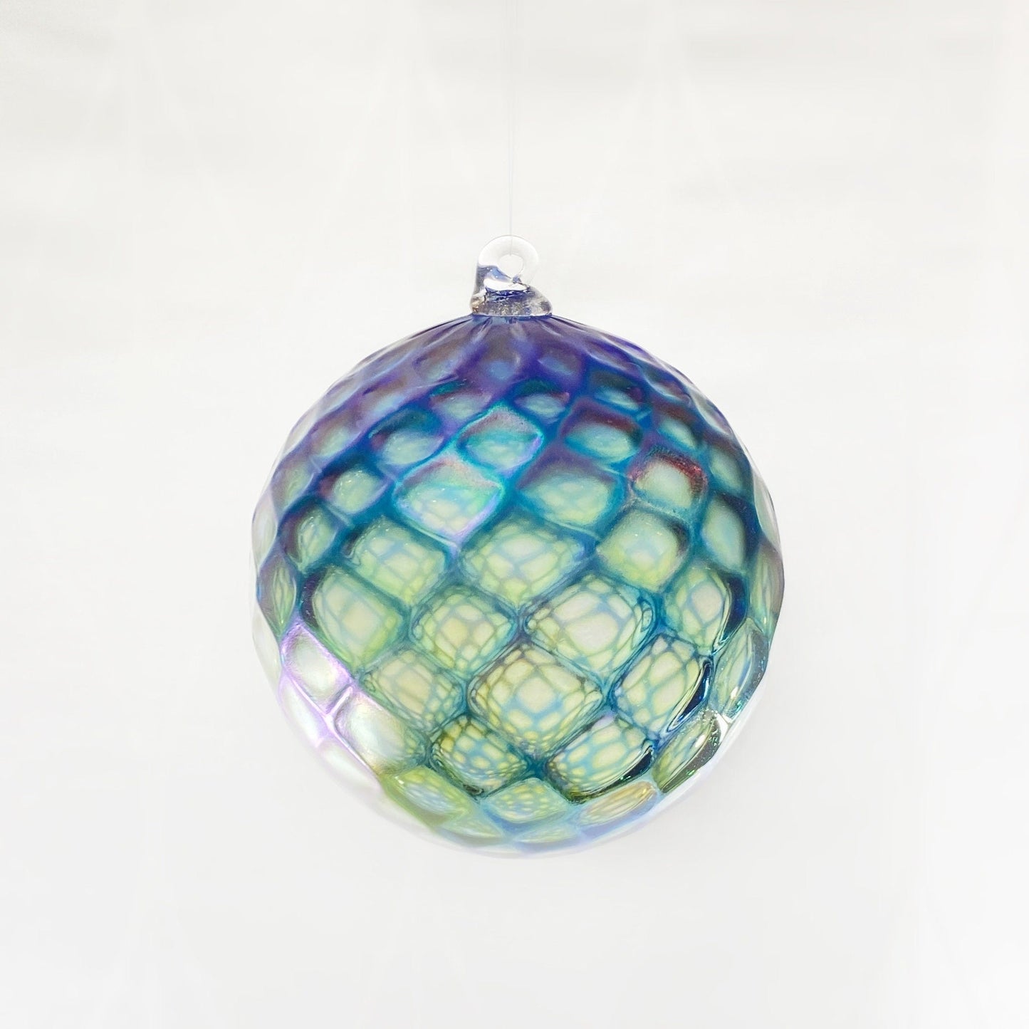 Handmade Glass Friendship Ball - Blue/Green