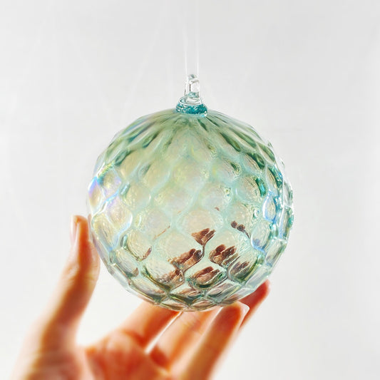 Handmade Glass Friendship Ball - Light Green
