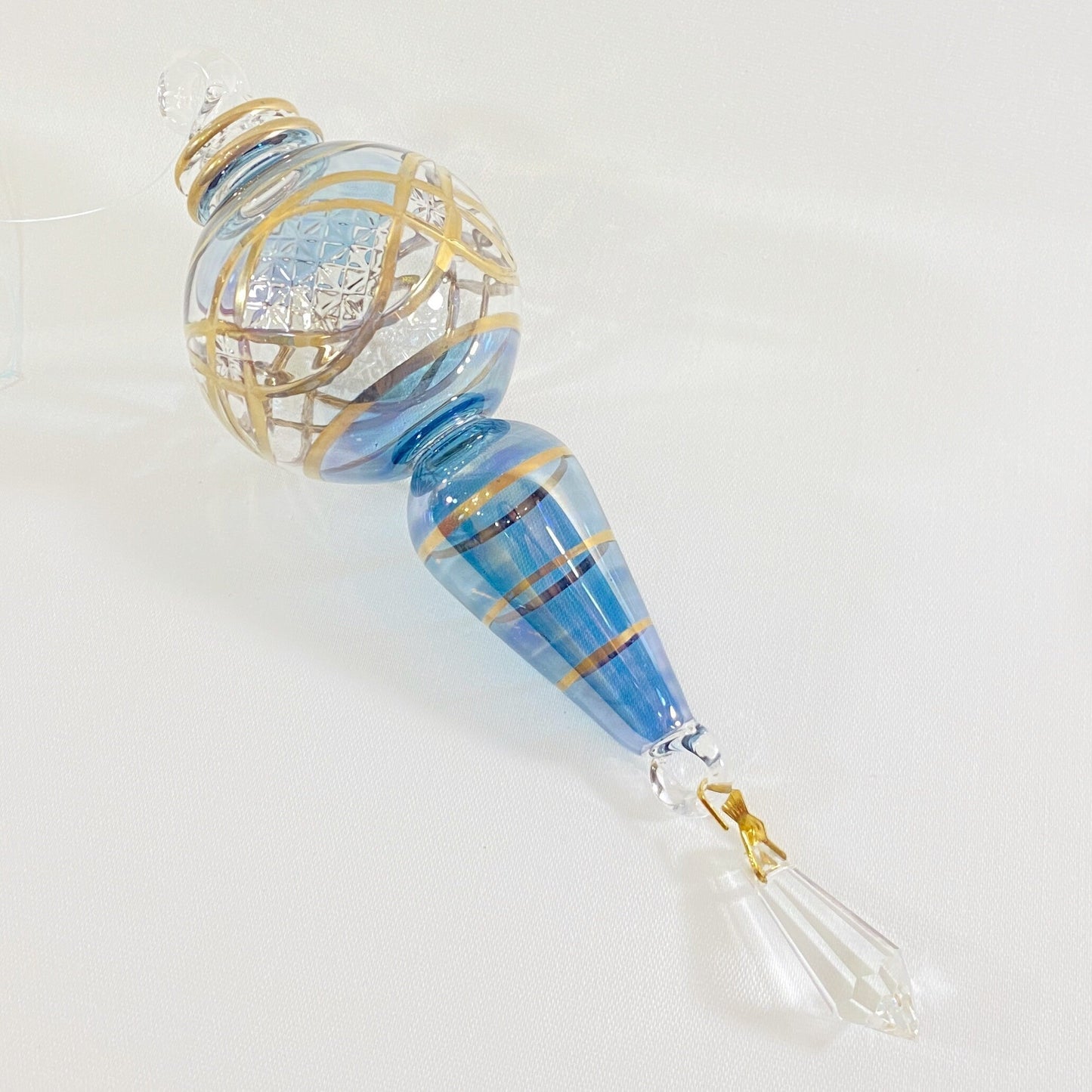 Handmade Glass Ornament - Blue