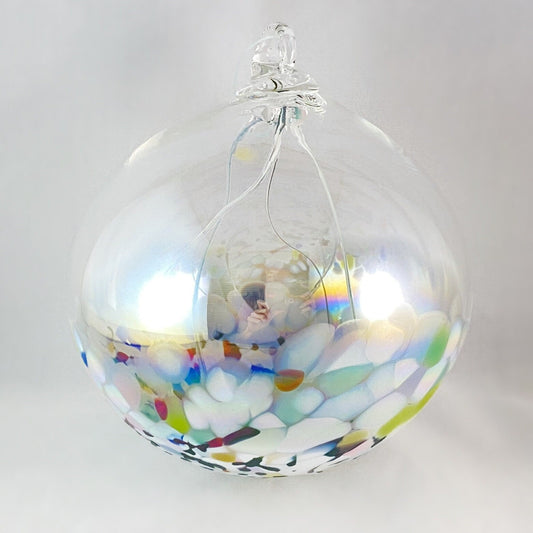 Handmade Glass Witches Ball - Multicolor (Slight Iridescence)
