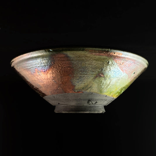 Handmade Isla Bowl, Raku Art Pottery, Decorative Pottery