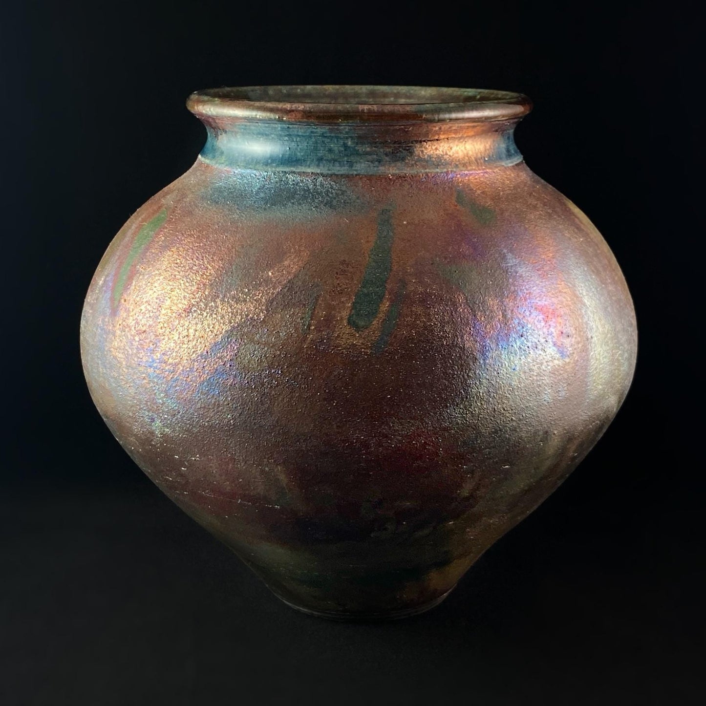 Handmade Jordyn Vase, Raku Art Pottery, Decorative Pottery